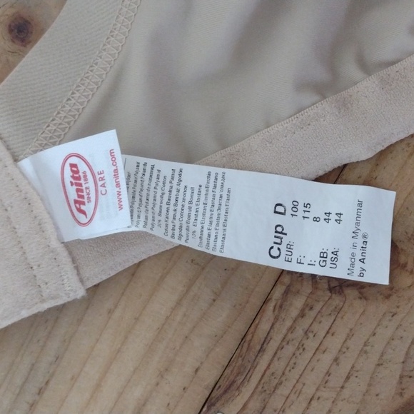 Anita Nude Wire Free Clara Soft Cup Comfort Mastectomy Bra Size 44D - Picture 4 of 11